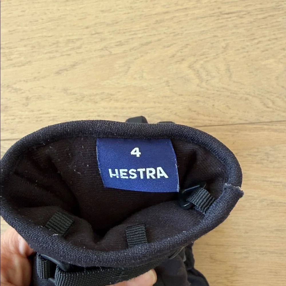 Hestra Black Kids Winter Gloves